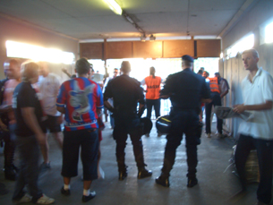 Entrance to Hajduk Poljud Stadium, Protected by Armed Guards