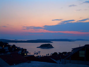 Sunset on Hvar Town